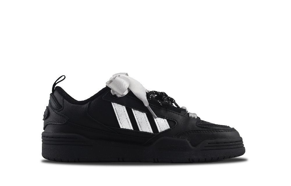 Adidas Originals Adi2000 Anti Slip And Wear Resistant Lightweight Low Top Skateboard Shoes Unisex Black Silver