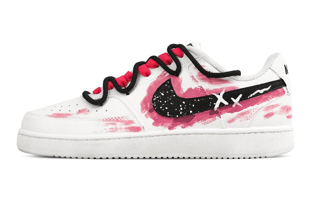 Nike Court Vision 1 Summer Dopamine Dressing Abrasion Resistant Low Top Skateboard Shoes Men's Pink