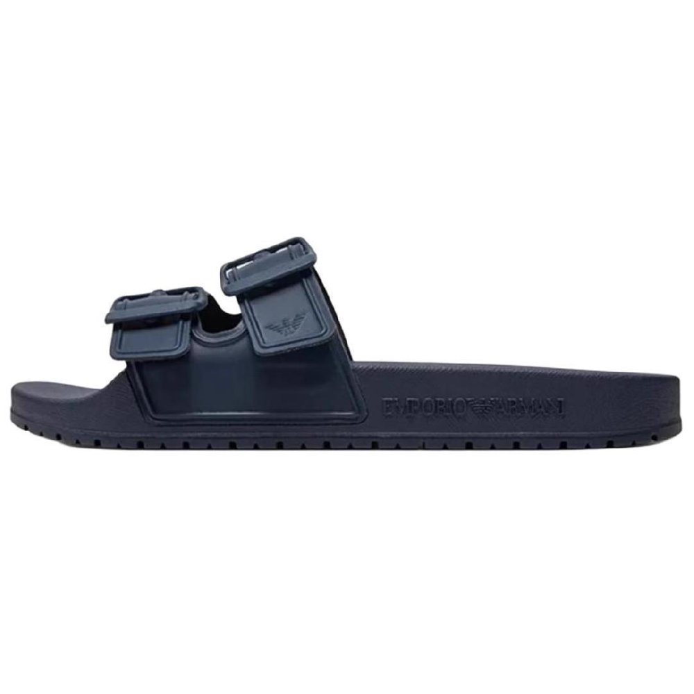 EMPORIO ARMANI Slide Slippers Men's Dark Blue