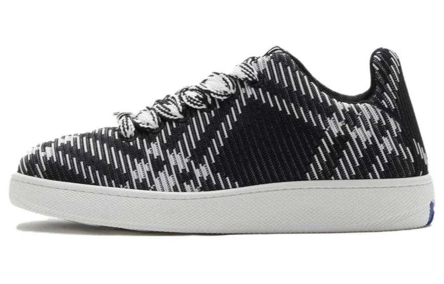 Burberry Check Knit Box Sneaker Black White