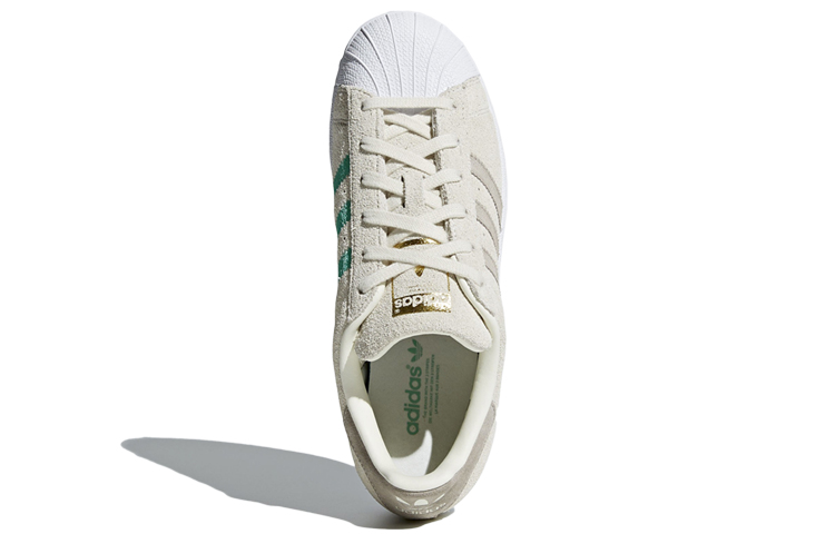 Adidas Originals Superstar Series Skateboard Shoes Women's Low-Top Beige