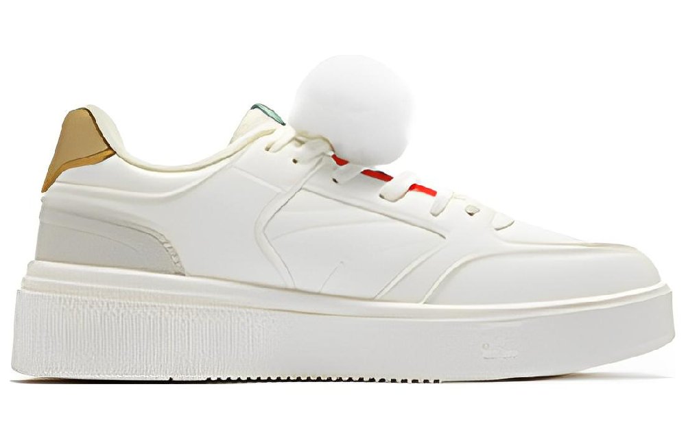 361° Joyful Joy Non slip Lightweight Low Top Skateboard Shoes Women's White Robin Red