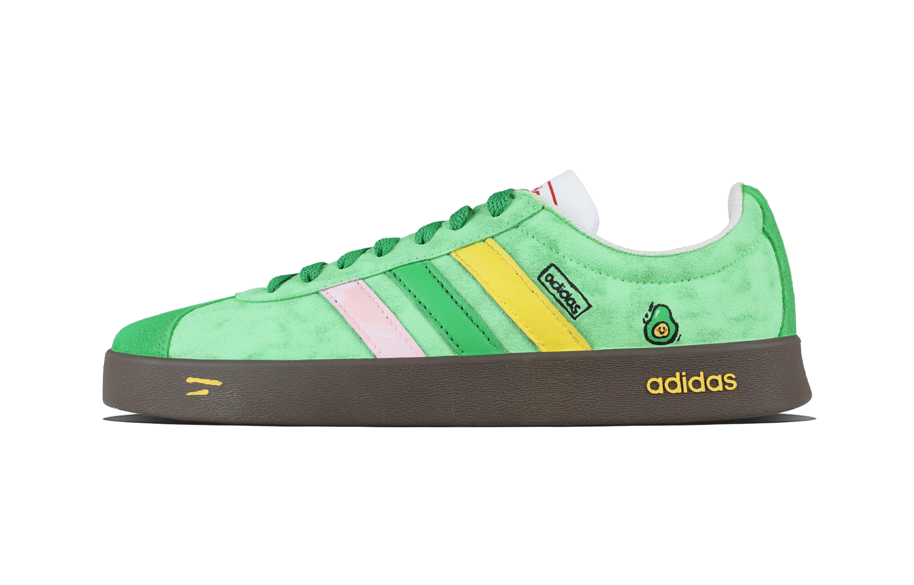 Adidas VL COURT 2.0 Avocado Cushioning, Wear Resistant Low top Skateboard Shoes Unisex