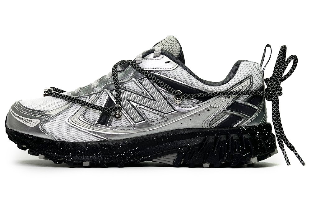 New Balance NB 410 Anti-Slip Wear-Resistant Low-Top Running Shoes Unisex Silver White