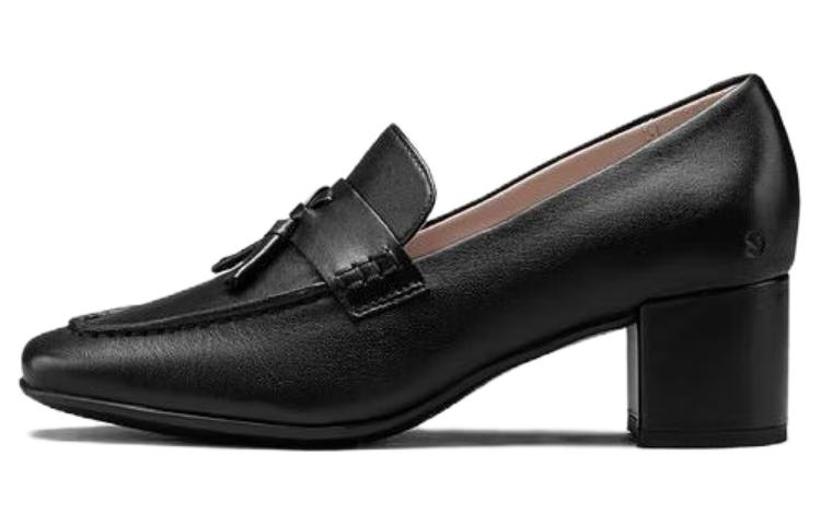 Ecco Chunky Heel High Heels 5.5cm Women's Black