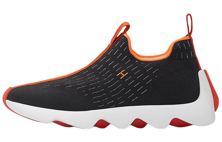HERMES Eclair Cushioning, Slip Resistant, Abrasion Resistant, Breathable Low Top Casual Shoes Men's Black