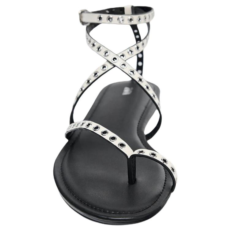 ZARA One Strap Sandals 1cm Women's White купить в интернет-магазине Yoocart с быстрой доставкой по России.