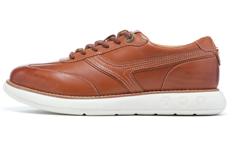LI-NING 1990 Anti-Slip Wear-Resistant Low-Top Sports Casual Shoes Men's Brown