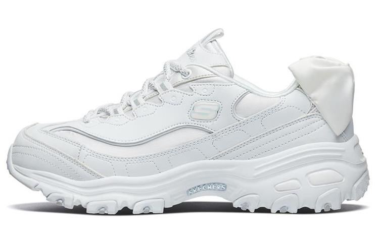 Skechers D Lites 1.0 Low Top Sneakers 'White' Women's