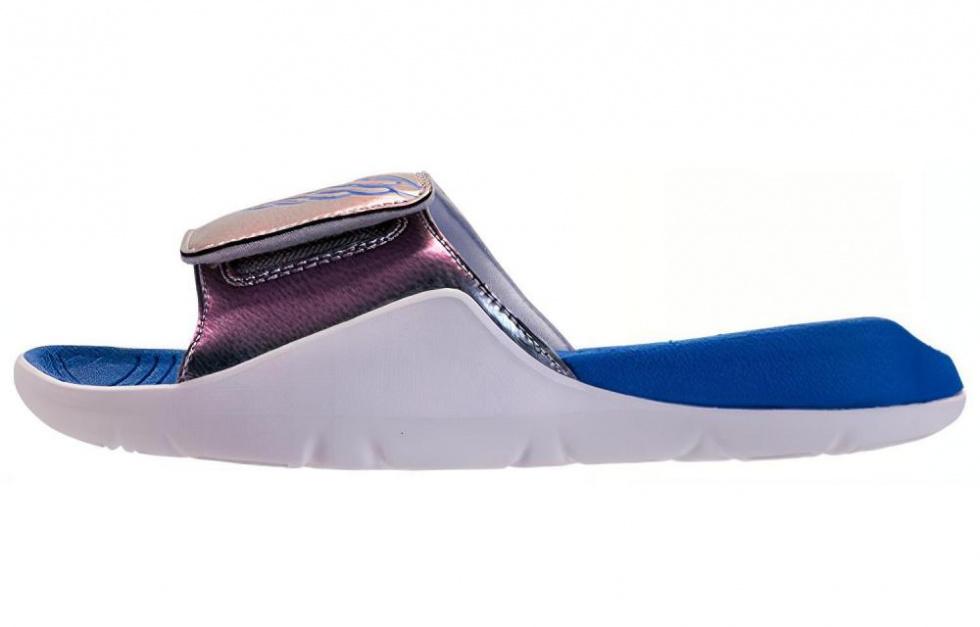 Air Jordan Hydro 7 Slides 'Wings Grey Royal' Gs