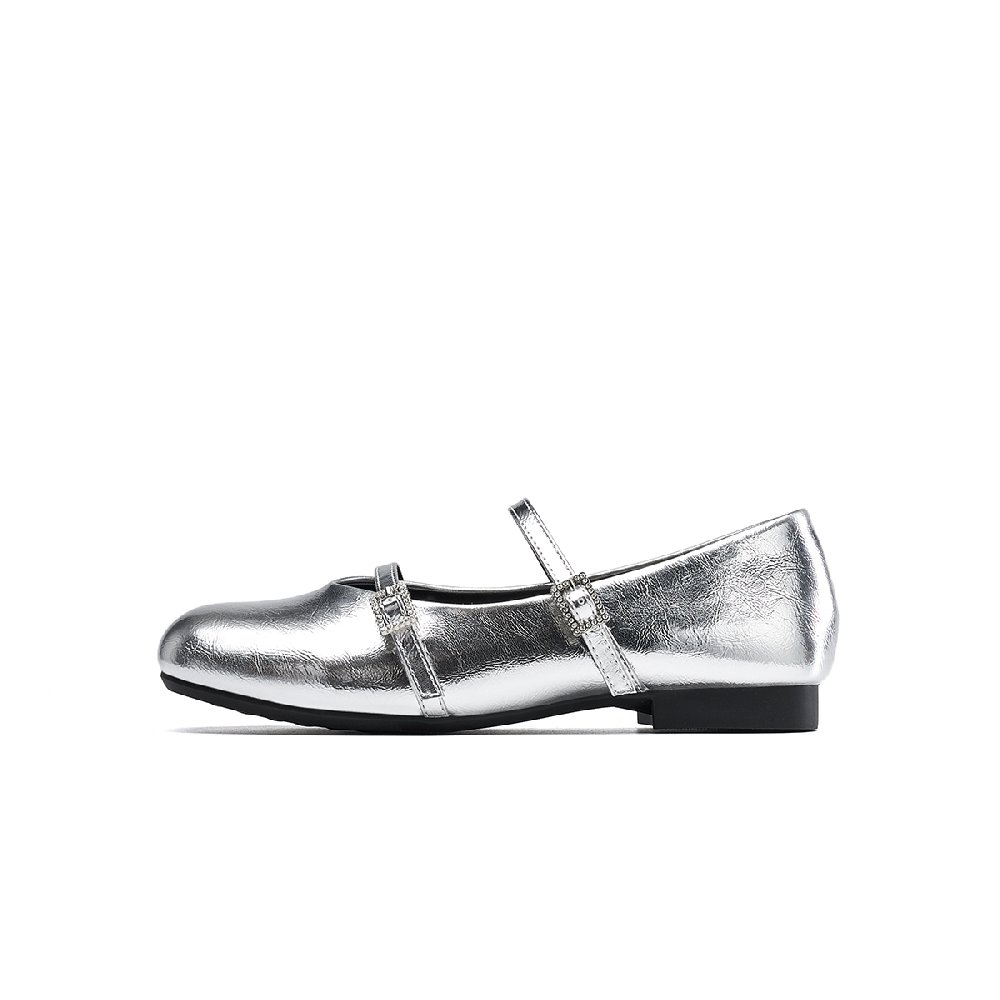 EBLAN Mary Jane Shoes Women's Silver