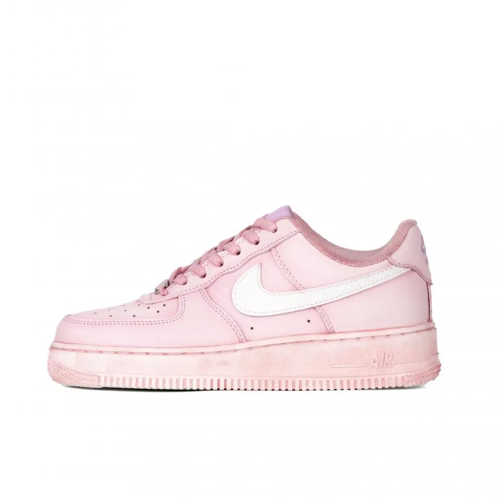 Nike Air Force 1 Abrasion Resistant Low top Skateboard Shoes Unisex Pink