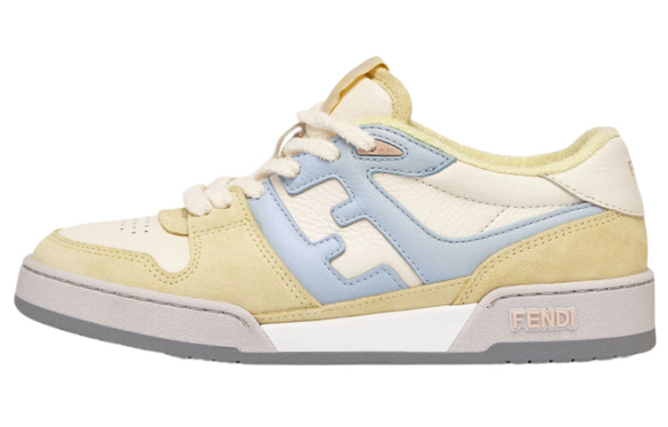 FENDI Match Yellow Suede Women's
