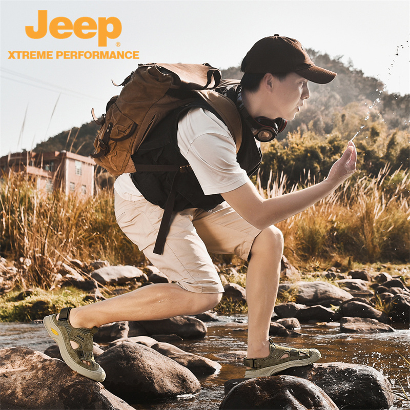 Jeep River Trekking Shoes Men's Khaki купить в интернет-магазине Yoocart с быстрой доставкой по России.