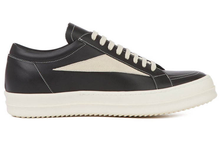 RICK OWENS EDFU Vintage Sneaks Leather Black Milk White Women's купить в интернет-магазине Yoocart с быстрой доставкой по России.