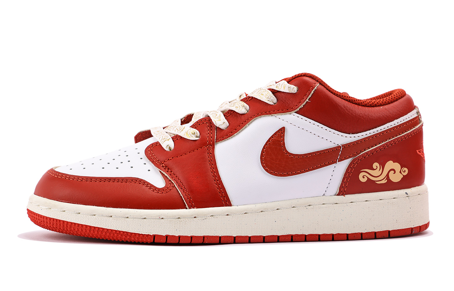 Jordan Air Jordan 1 Anti Slip Wear Resistant Low Top Vintage Basketball Shoes Women's Red White купить в интернет-магазине Yoocart с быстрой доставкой по России.