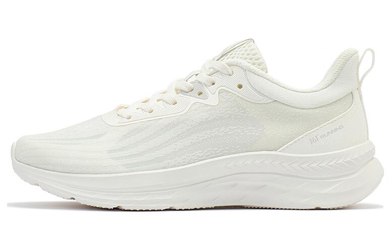 361° Cushioned Slip-Resistant Abrasion-Resistant Low-Top Running Shoes Women's White
