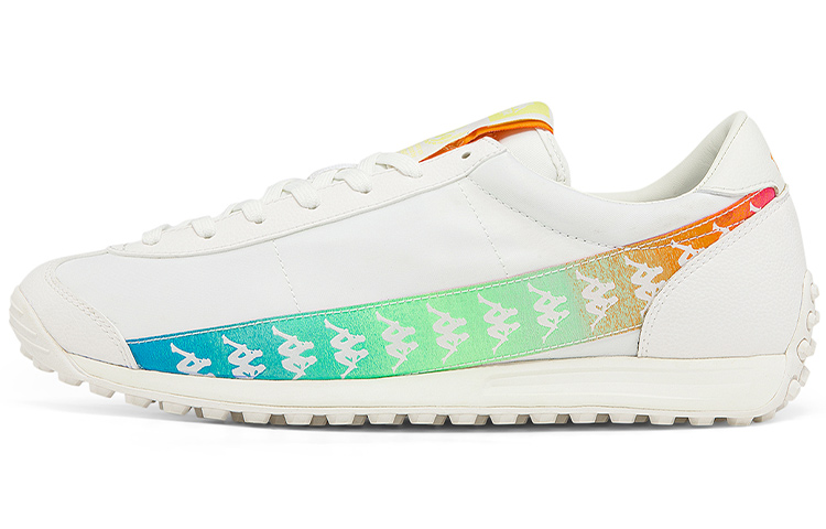 Kappa Coverage Slip Resistant And Abrasion Resistant Low Top Running Shoes Unisex White