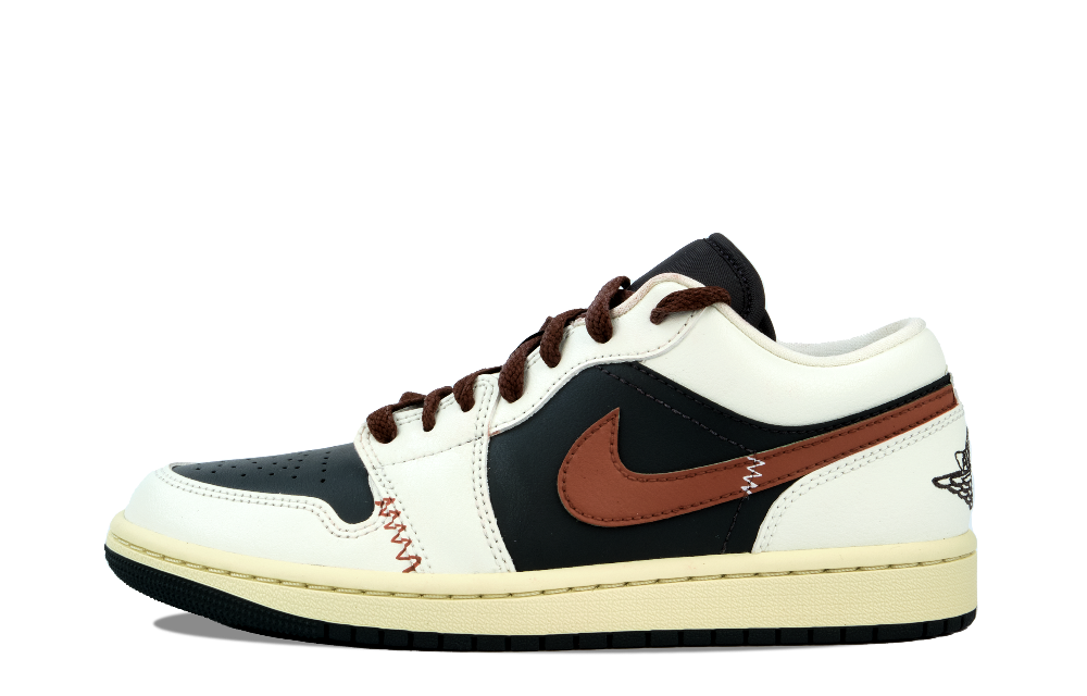 JORDAN Air JORDAN 1 Vintage Basketball Shoes Women's Low Top Black/Red
