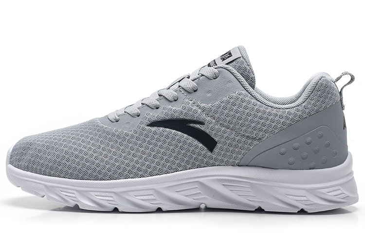 Anta Running Collection Anti Slip Wear Resistant Low Top Running Shoes Men's Gray