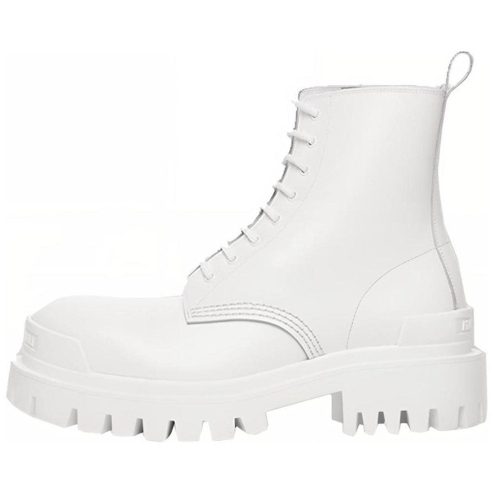 Balenciaga Strike Lace Up Boot 'White' Women's