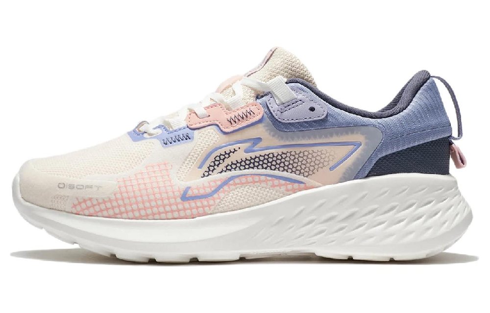 LINING Element Casual Shoes Women's Low-Top Pink Apricot/Mist White
