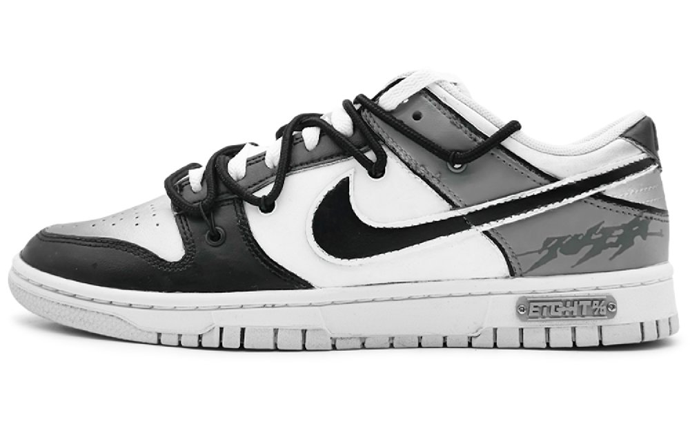 Nike Dunk Low 'Pure Platinum' Low-Top Skateboard Shoes Men's Black White