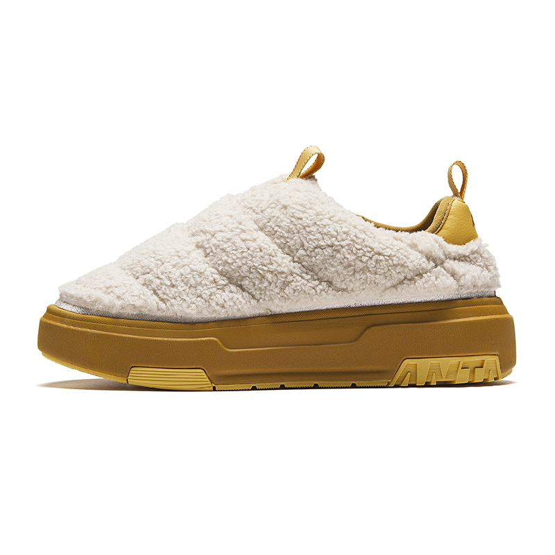 Anta Anti-Slip Wear-Resistant Low-Top Casual Shoes Women's Beige Brown