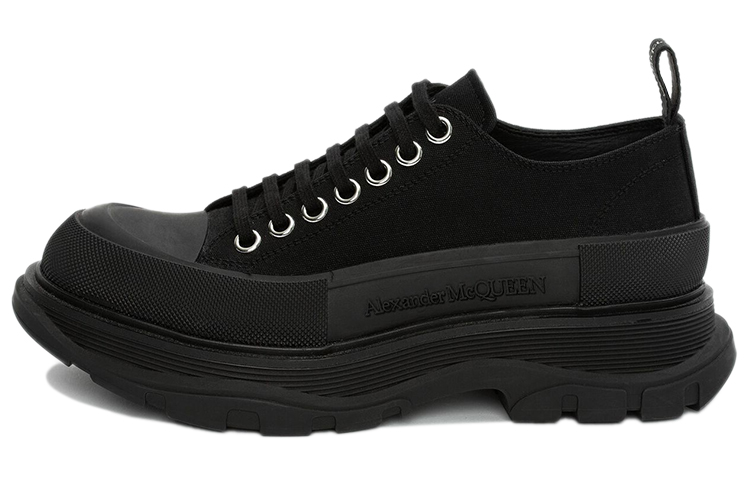 Alexander McQueen Tread Slick Lace Up 'Black' Women's