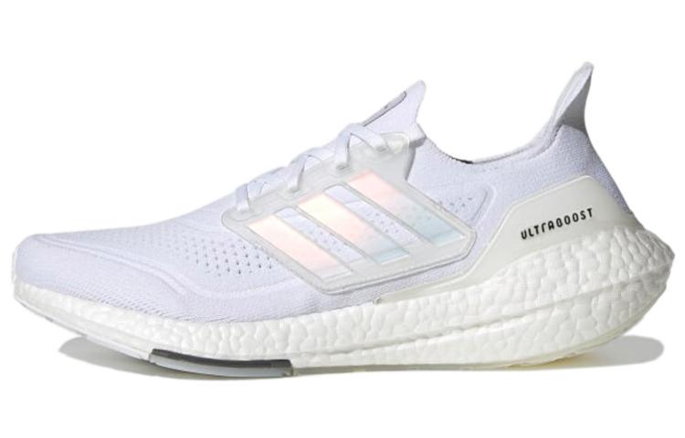 Adidas Ultra Boost 21 White Iridescent Cage