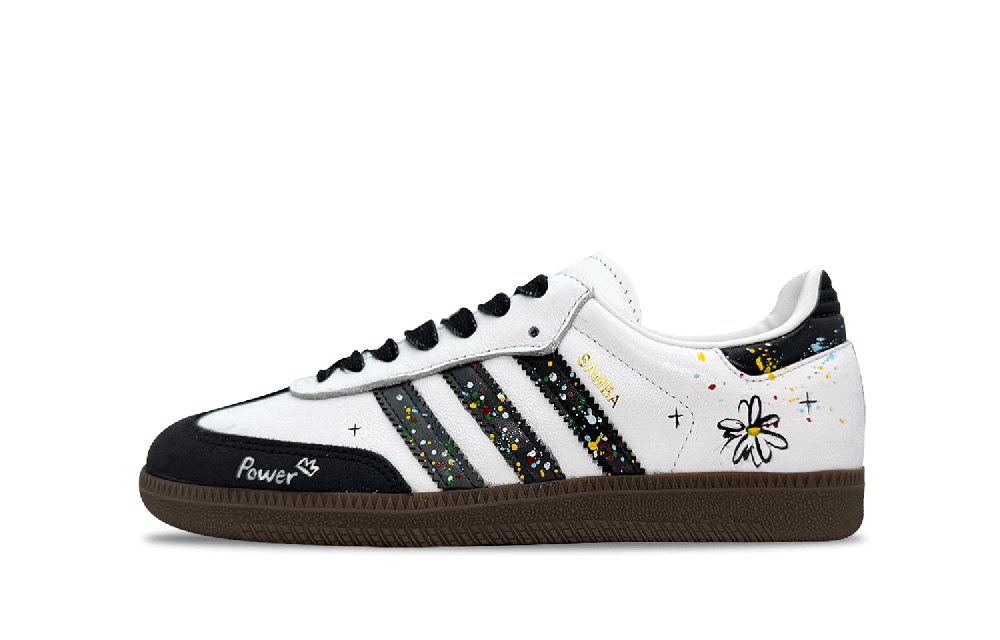 Adidas Originals SAMBA OG Low Top Skateboard Shoes Unisex Black White