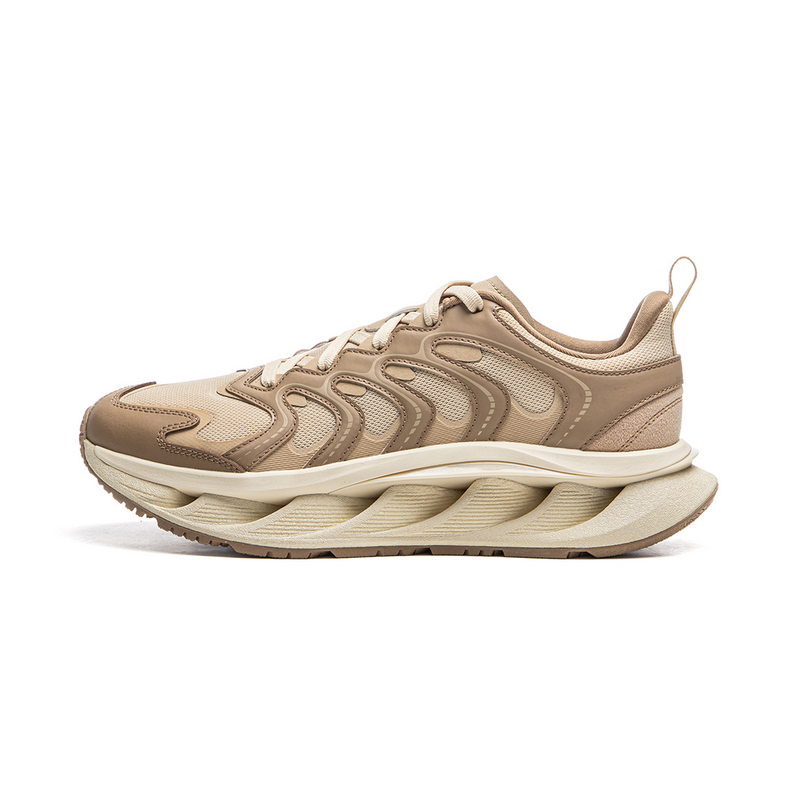 LiNing Casual Shoes Men Low-Top Cocoa Brown/Milk Tea Yellow
