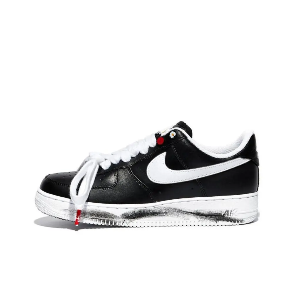 Peaceminusone X Nike Air Force 1 Skateboard Shoes Unisex Low top Black/White