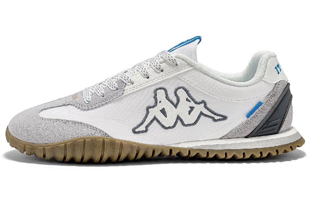Kappa Anti-Slip Wear-Resistant Low-Top Casual Shoes Unisex White Gray