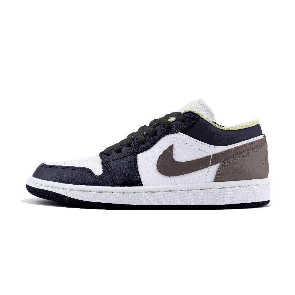 Jordan Air Jordan 1 Anti Slip Wear Resistant Low Top Vintage Basketball Shoes Unisex White Black