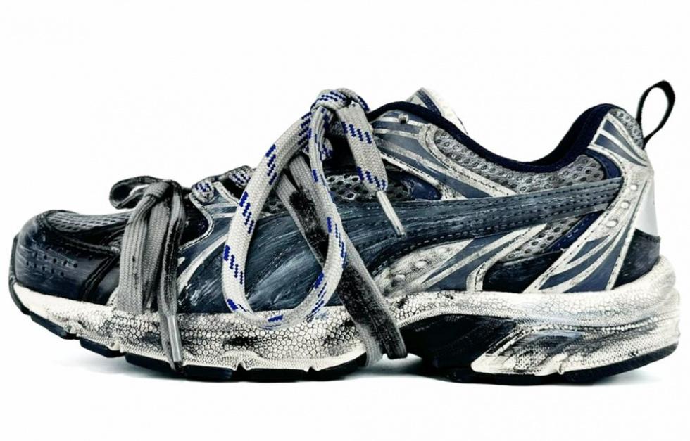 PUMA Milenio Cushioning Anti-Slip And Wear-Resistant Low-Top Casual Shoes Unisex Black Gray Color