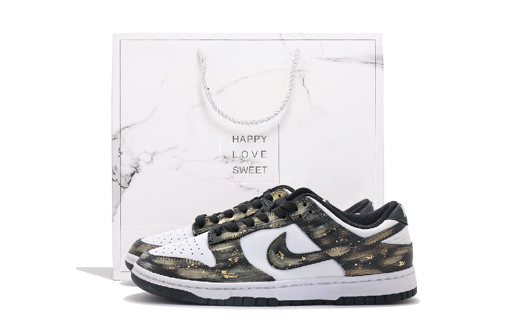 Nike Dunk Coverage Abrasion Resistant Low Top Skateboard Shoes Unisex Black Brown