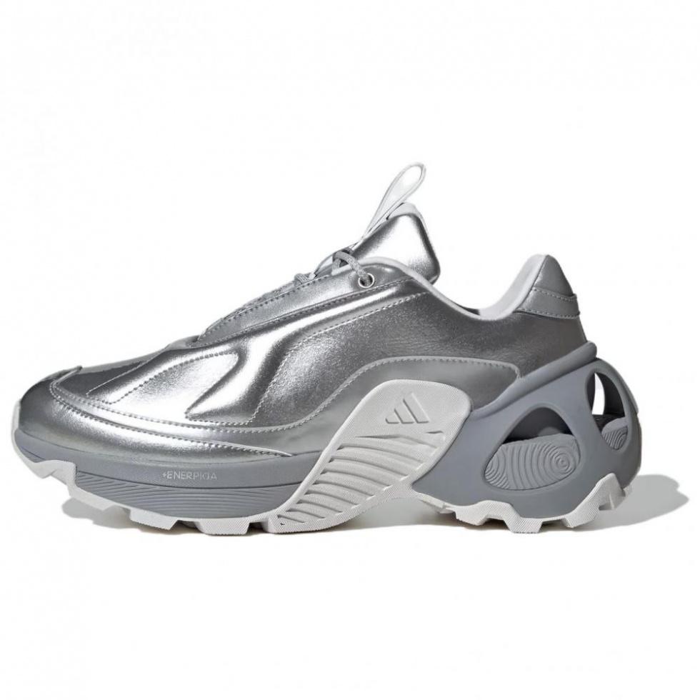 Adidas Wonder Runner Anti-Slip Wear-Resistant Low-Top Running Shoes Unisex Silver Gray