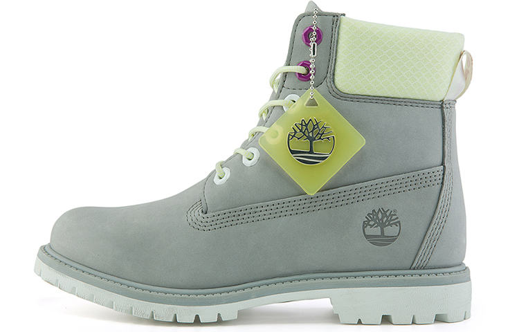 Timberland Premium 6 Inch Waterproof Wide Fit Boot 'Grey Nubuck' Women's