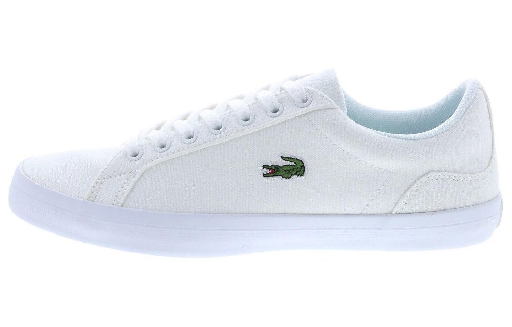 LACOSTE Lerond BL 2 Slip Resistant Low Top Skateboard Shoes Men's White