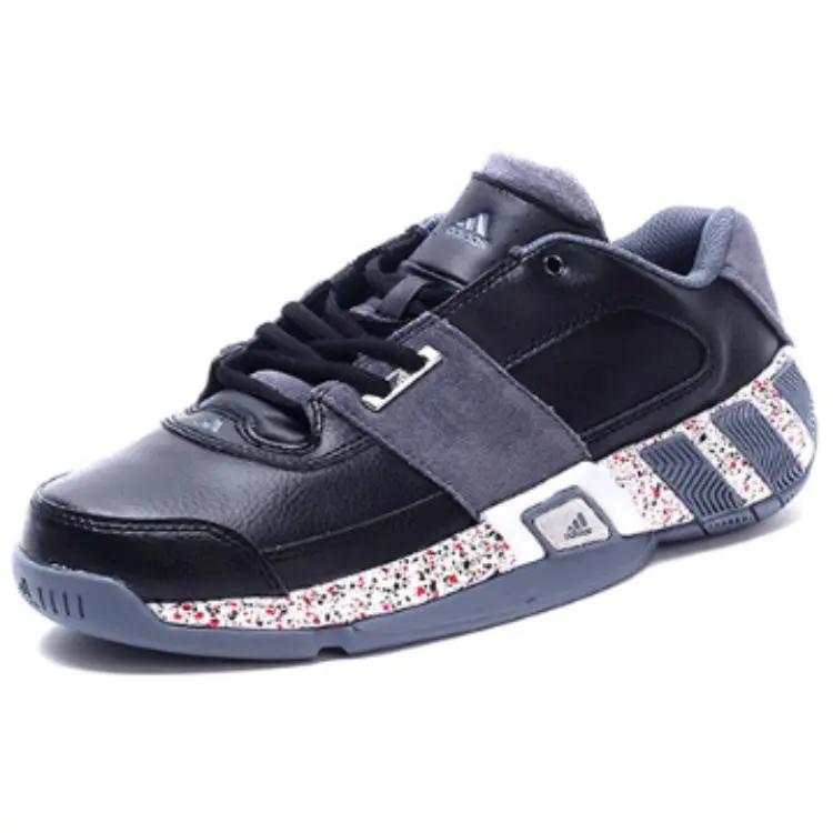 Adidas Slip Resistant Abrasion Resistant Low top Basketball Shoes Men's Black