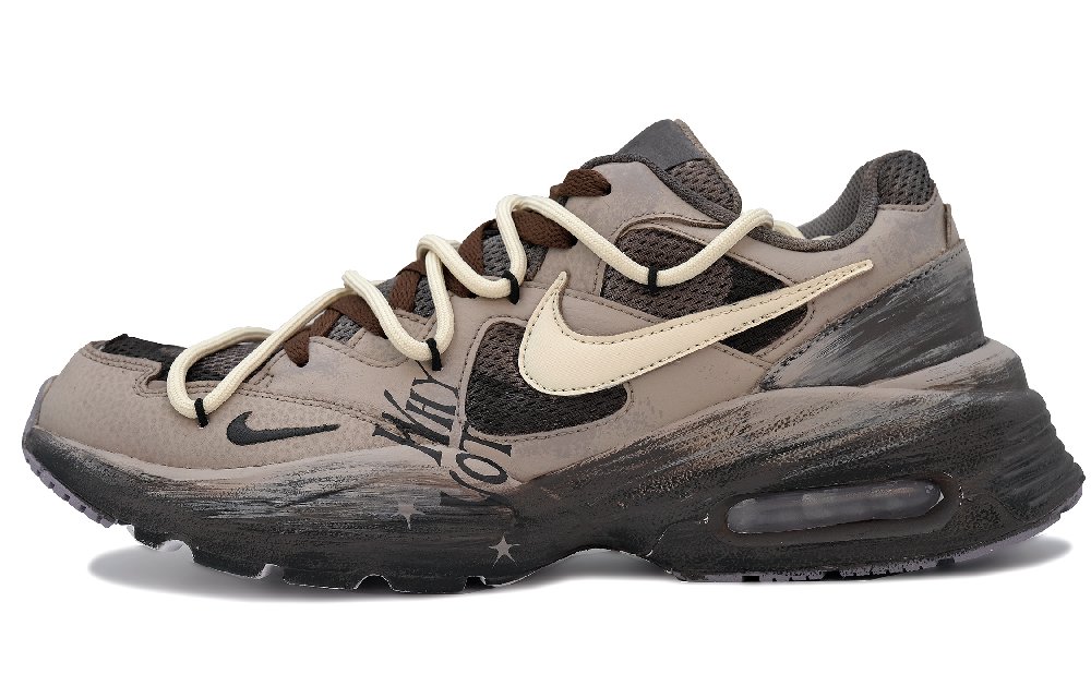 Nike Air Max Fusion Anti Slip Wear Resistant Low Top Running Shoes Women's Brown