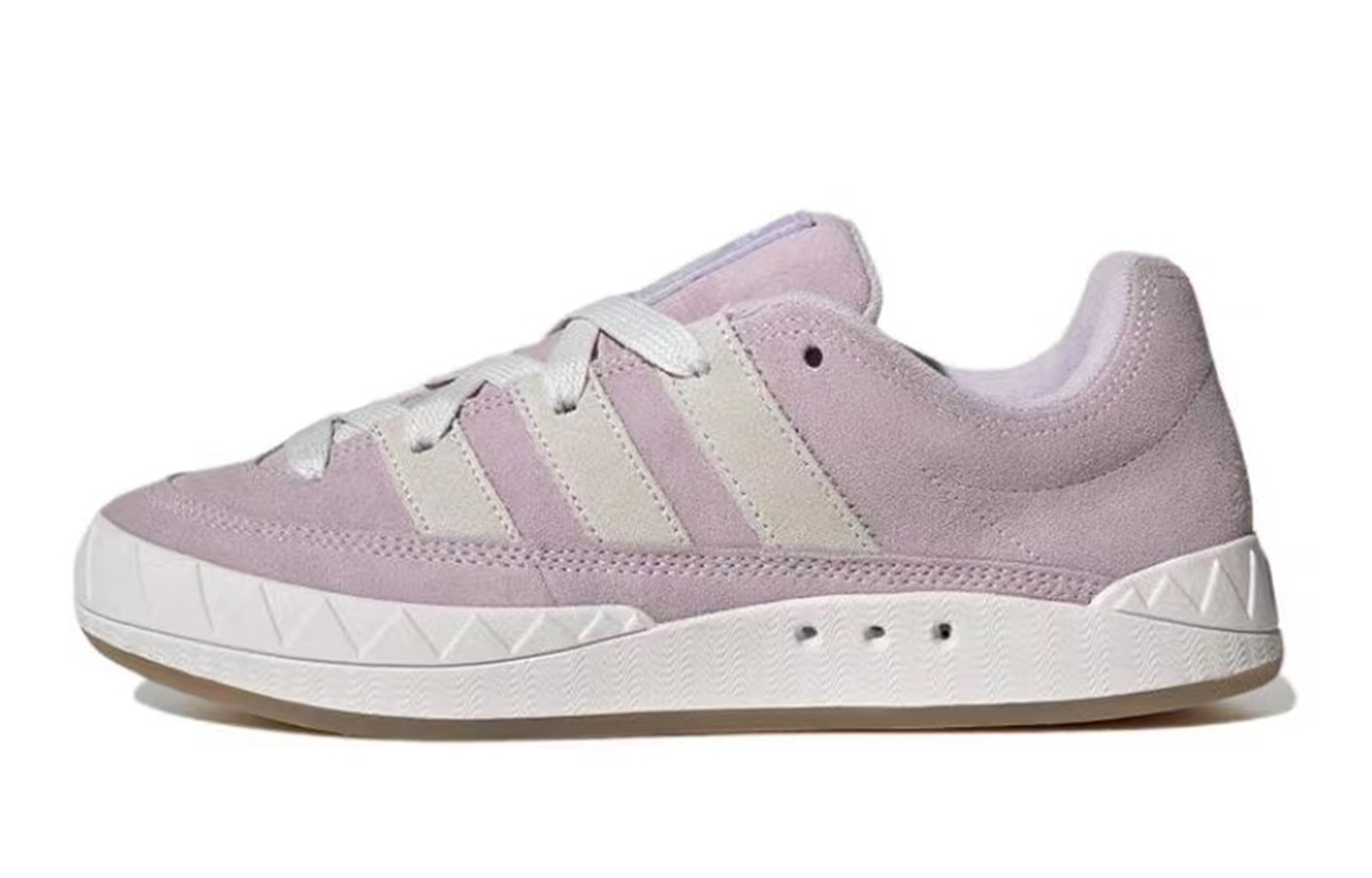 Adidas Originals Adimatic Low-Top Skateboard Shoes Unisex Light Purple White