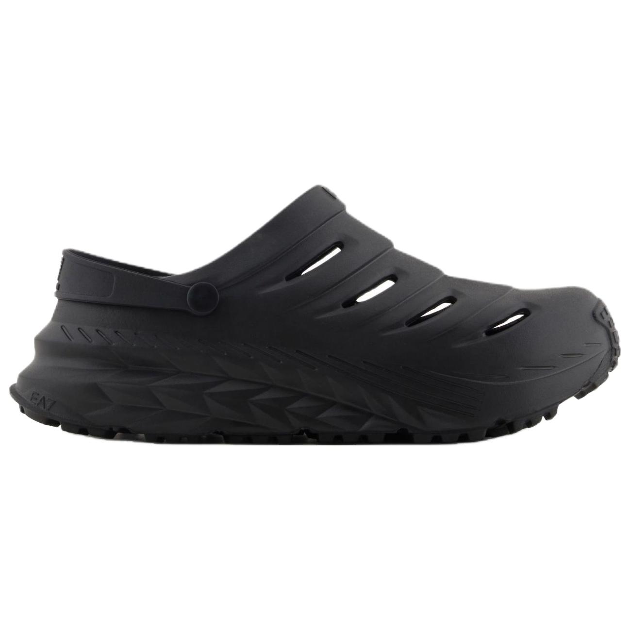 EMPORIO ARMANI EA7 Crusher Sonic Clog Clogs Unisex Black