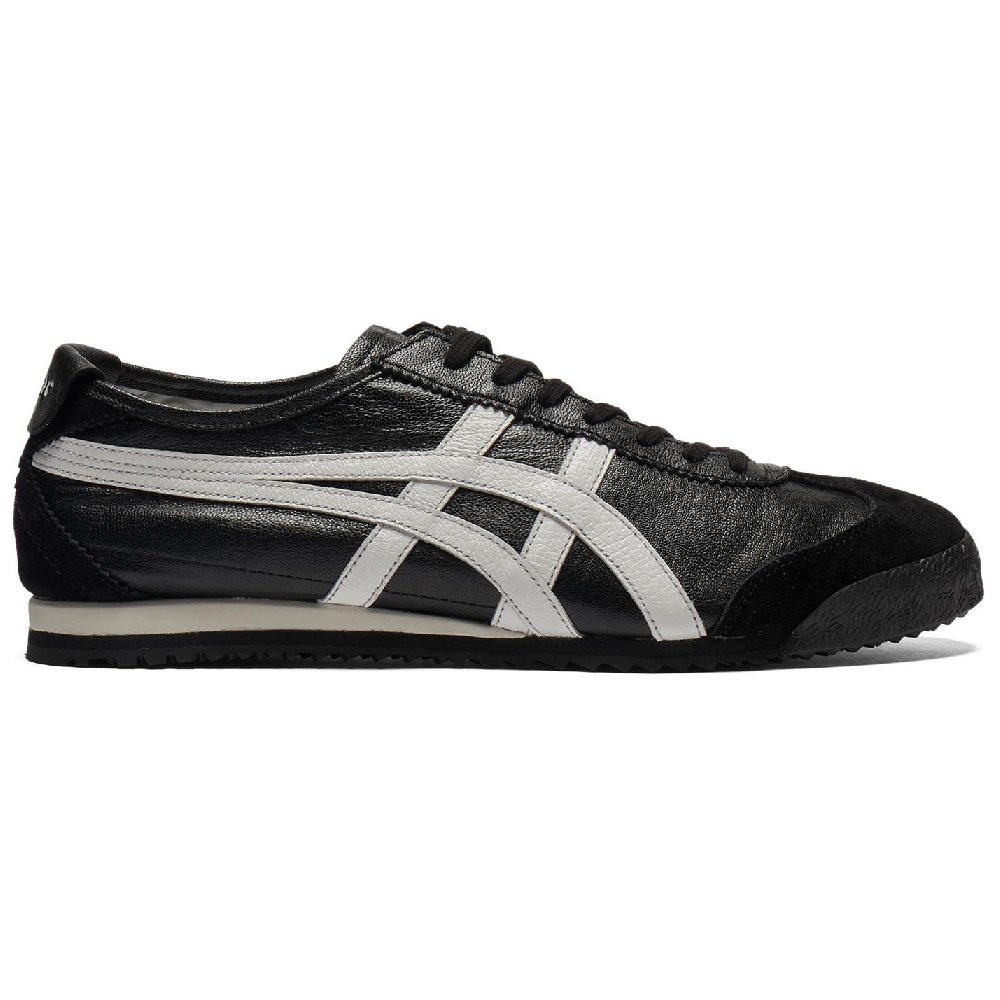 Onitsuka Tiger MEXICO 66 Anti-Slip Wear-Resistant Low-Top Casual Shoes Unisex Black White