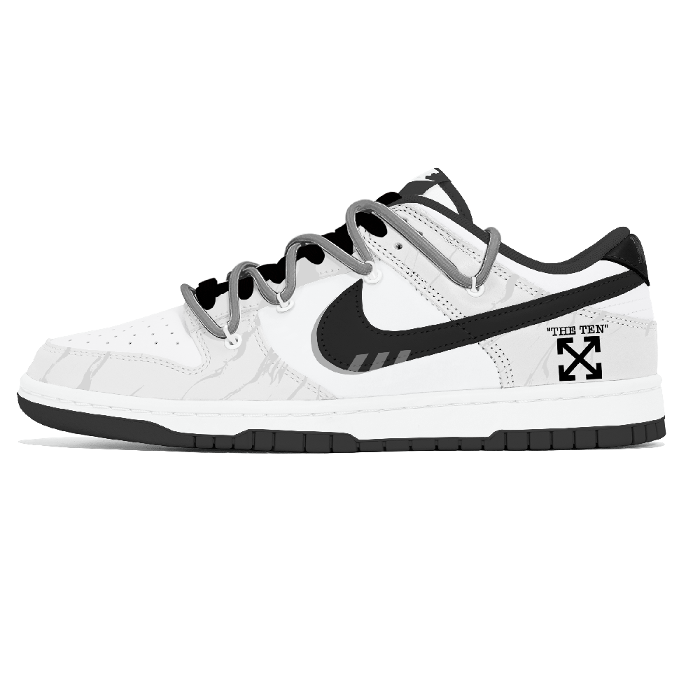 Nike Dunk Lemon Joy Abrasion Resistant Low Top Skateboard Shoes Unisex White