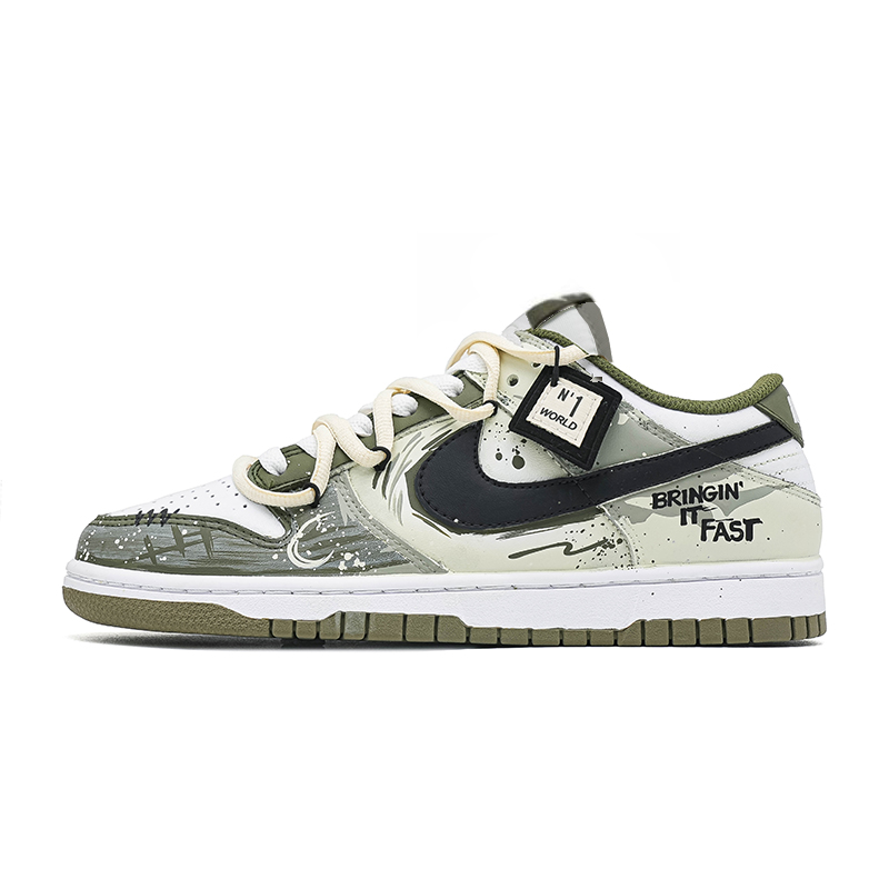 Nike Dunk End Of The Highway Abrasion Resistant Low Top Skateboard Shoes Men's Khaki