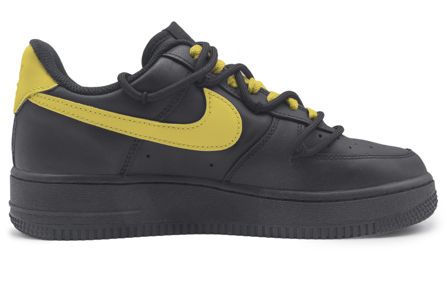 Nike Air Force 1 Abrasion Resistant Low Top Skateboard Shoes Unisex Black Yellow купить в интернет-магазине Yoocart с быстрой доставкой по России.