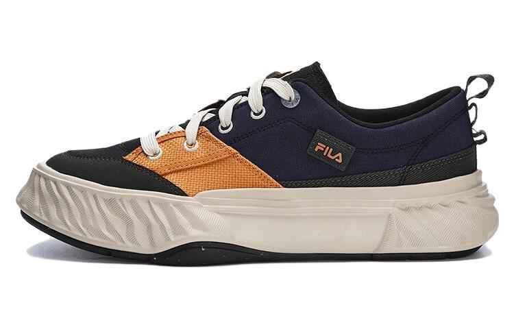 FILA Canvas Low NonSlip Durable Shoes 'Blue Green Orange'