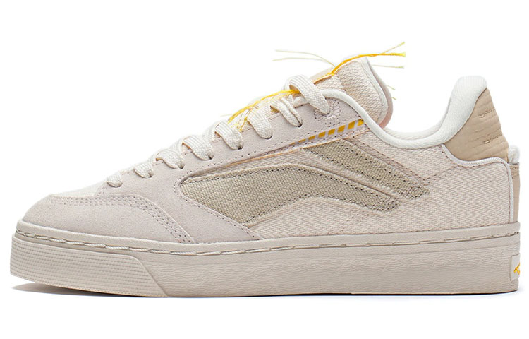LiNing Wave 180 Low Anti-Slip Wear-Resistant Low-Top Skateboard Shoes Women's Swan White